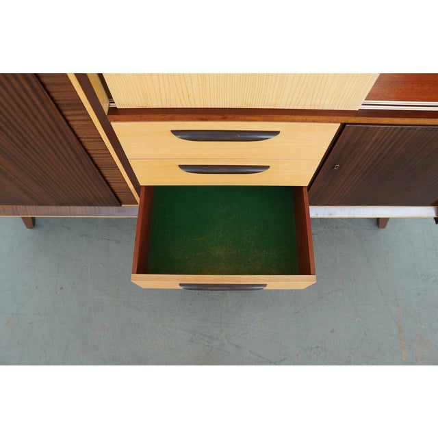 Vintage German Mid-Century Modern Highboard Cabinet For Sale - Image 13 of 17