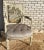 Gray Last Piece. Louis XV French Style Settee, Empire Walnut Armchair/Chair/Setee For Sale - Image 8 of 10
