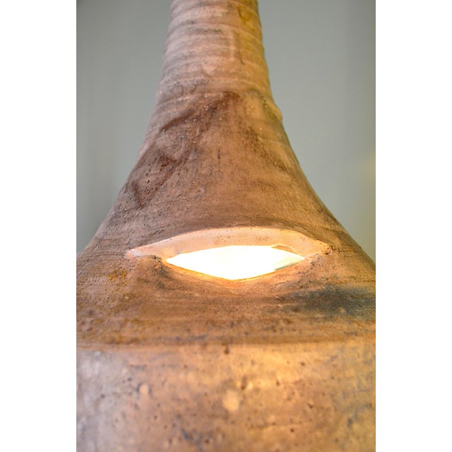 Brutalist German Studio Ceramic Lamp, 1970s For Sale - Image 9 of 16
