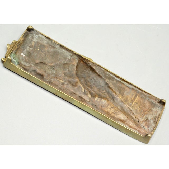 Antique Gilt Bronze Pen Tray With Pheasant Game Birds For Sale - Image 9 of 9