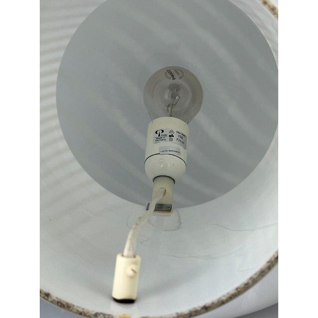 Glass Vintage German Mushroom Table Lamp in Glass from Peill & Putzler, 1970s For Sale - Image 7 of 18