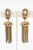 Vintage Signed Schiaparelli Gold Plated Tassel Dangle Clip on Earrings, Pair Of For Sale In Miami - Image 6 of 8