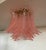 Pink Murano Ceiling Lamp, 32 Pink Felci Glasses For Sale - Image 8 of 9