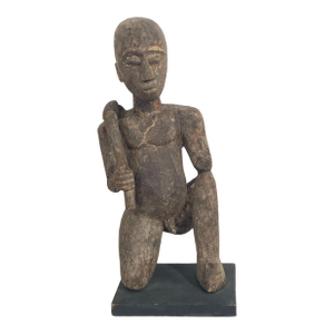 Rare Old Lobi Shrine Male Figure Bateba African Burkina Faso