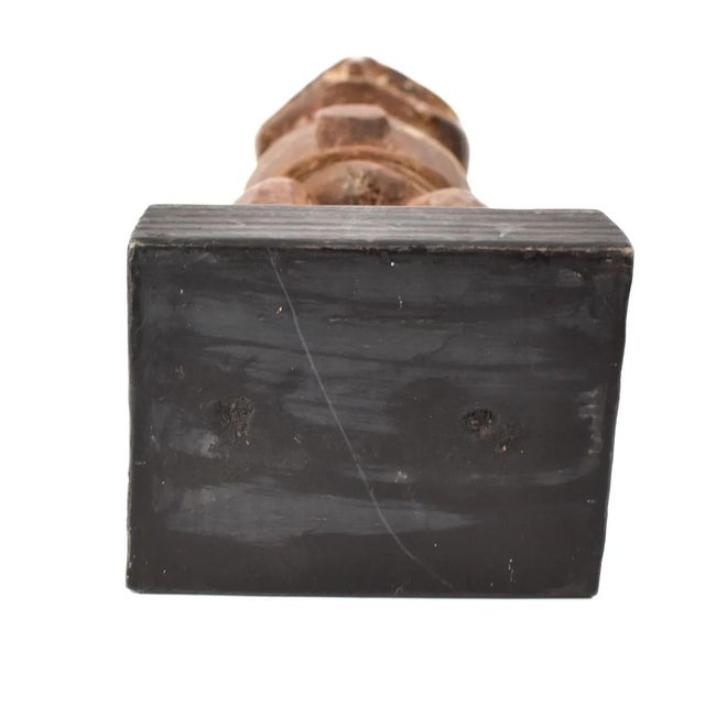 Wood Early 20th Century Songola Figure on Custom Base For Sale - Image 7 of 7