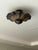 Brass Art Deco Brass Semi Flush Mount Ceiling Light, Handmade Wavy Petal Design, 4 Bulbs For Sale - Image 8 of 9