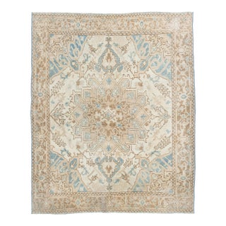 Antique Ivory Area Rug, 3'7 X 4'5 For Sale