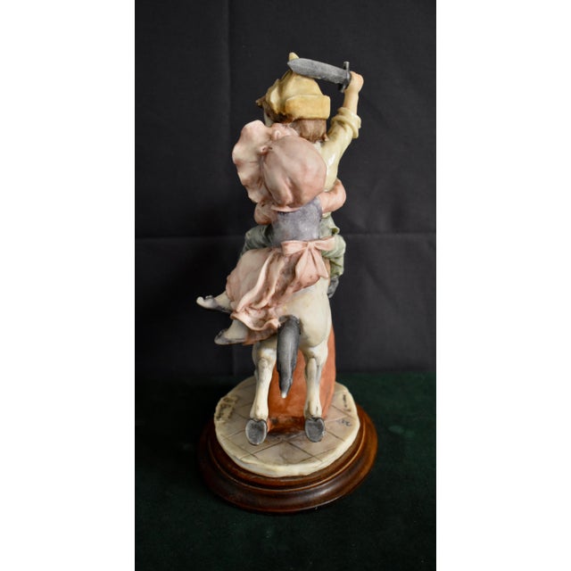White Giuseppe Armani Rocking Horse Florence Figurine Riding Boy Girl Vintage Italy For Sale - Image 8 of 17