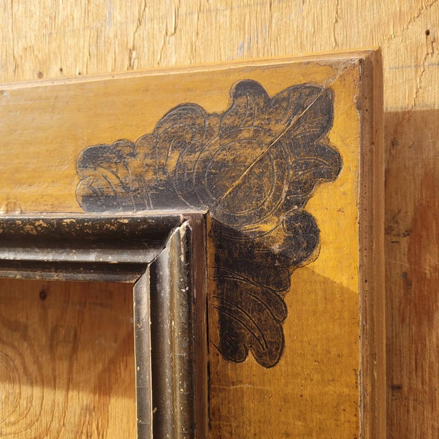 Wood Italian Lacquered Wooden Frame, 1800s For Sale - Image 7 of 14