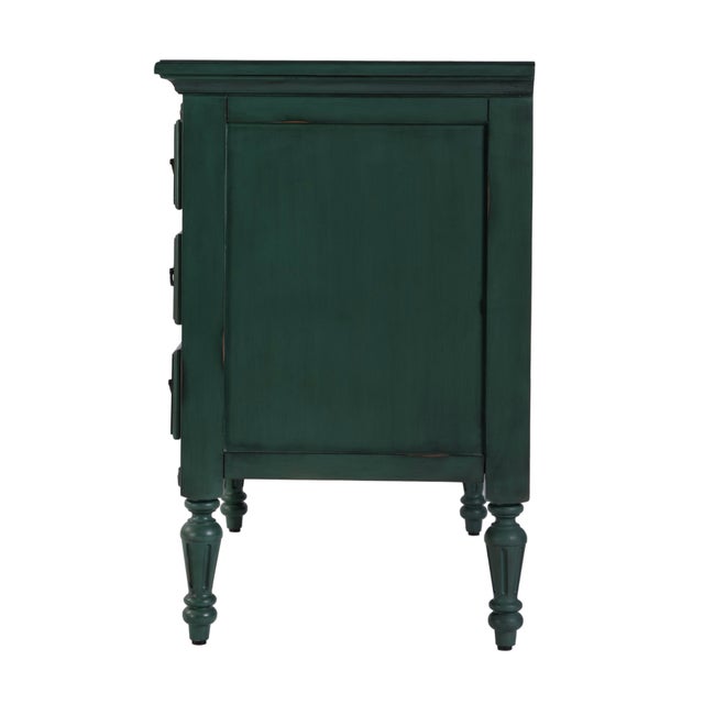 2020s Easterbrook 31.5 in. W Rectangular Wood 4 Drawer Accent Chest, Green For Sale - Image 5 of 8