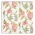 Sample - Schumacher Indali Wallpaper in Pink & Leaf For Sale