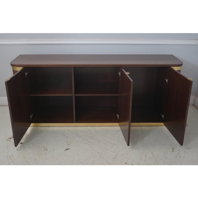 Mid-Century Modern Mid Century Modern Tiger Maple Credenza Cabinet For Sale - Image 3 of 17