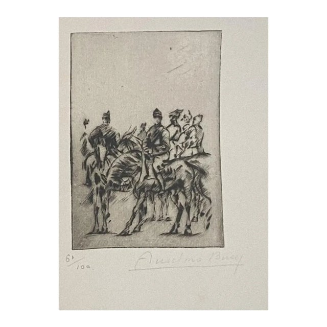 Anselmo Bucci, Military, Etching, 1917 For Sale
