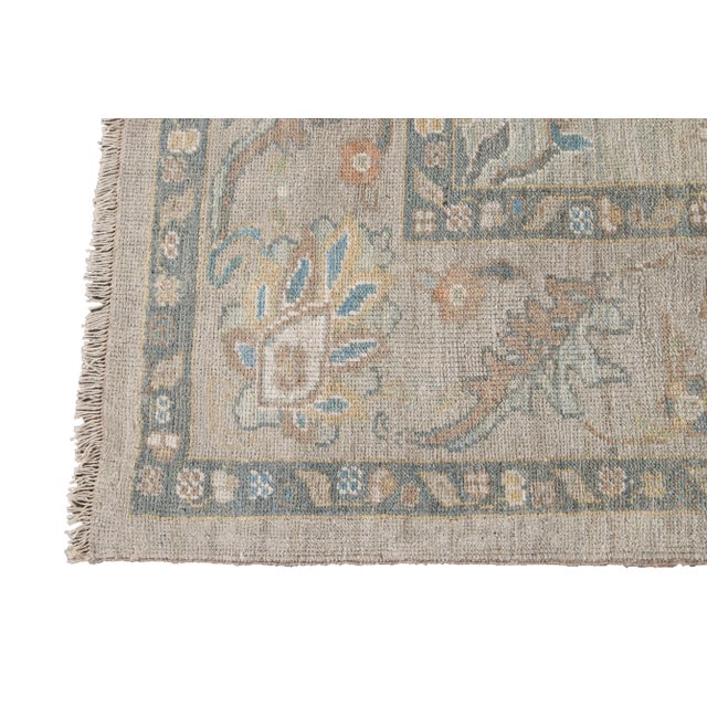 Contemporary 21st Century Modern Sultanabad Wool Rug For Sale - Image 3 of 11
