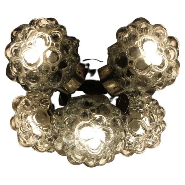 Vintage Raspberry Chandelier for Kamenický Šeno, 1970 For Sale - Image 4 of 12