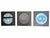 Contemporary Original Planet Moon Triptych Paintings- Set of 3 For Sale - Image 12 of 12