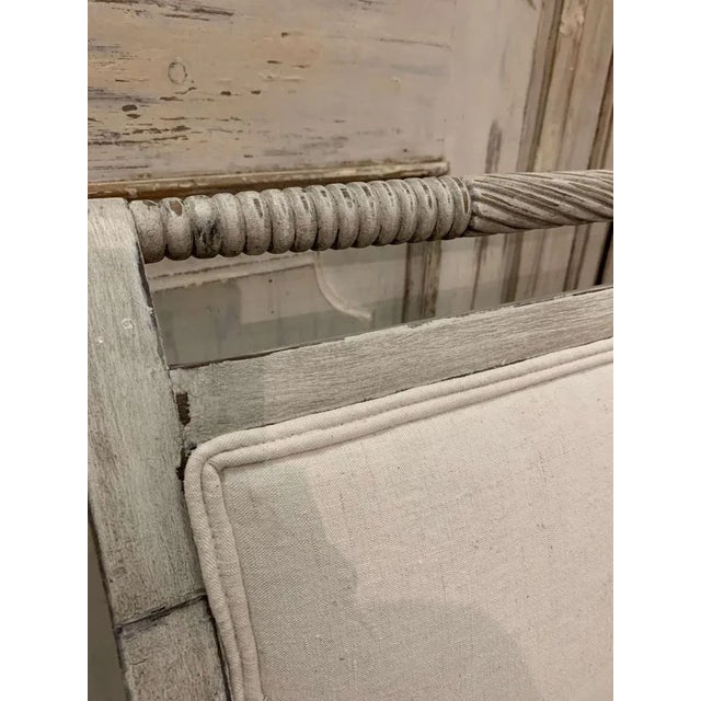 Set of 19th Century Swedish Open Armchairs with Fretwork Detail For Sale - Image 4 of 10