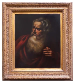 Portrait of Philosopher, Neapolitan School, 2008, Oil on Canvas, Framed