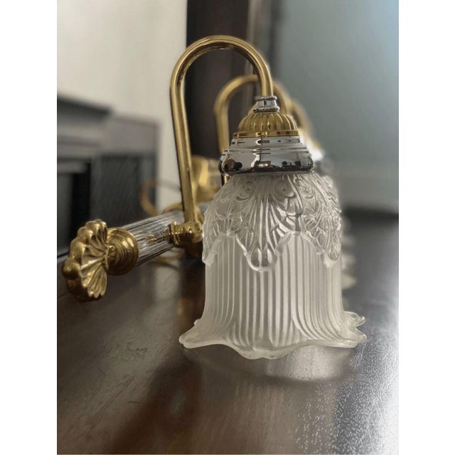 Lights Feiss Pasquale Wall 5 Light Vanity Sconce Vintage Deco Style For Sale - Image 7 of 7