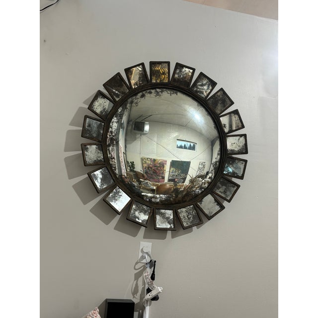 Silver Formations Soleil Mirror For Sale - Image 8 of 10