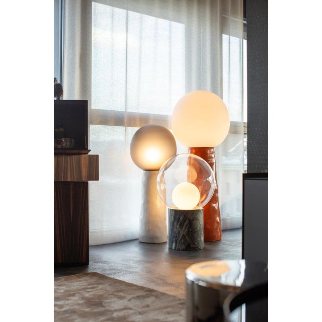 Contemporary High Boule Lamp by Sebastian Herkner for Pulpo For Sale - Image 3 of 7