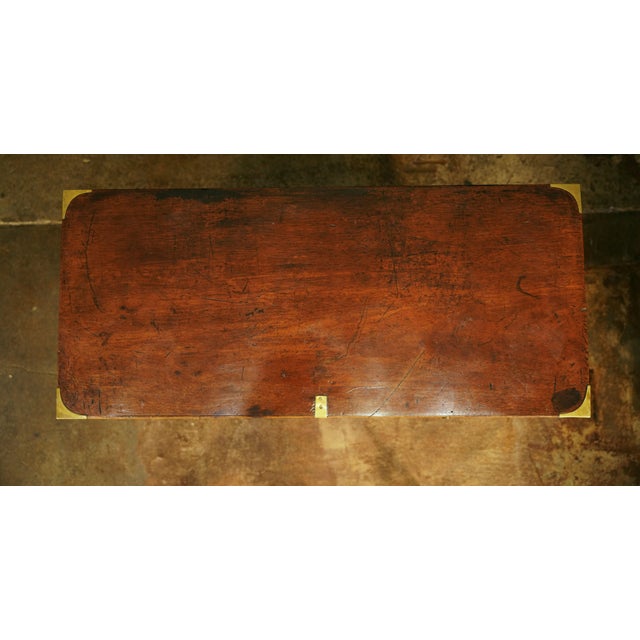 British Military Officer's Campaign Chest Dresser of Brass-Bound Mahogany For Sale - Image 10 of 10