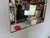 Transparent 1980s La Barge Style Geometric Beveled Wall Mirror With Brushed Aluminum Frame For Sale - Image 8 of 12