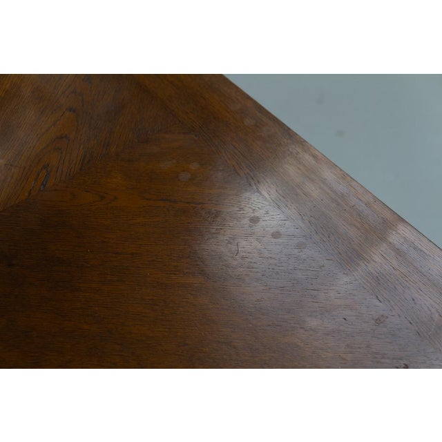 Antique Danish Oak Writing Desk, 1900s For Sale - Image 18 of 18