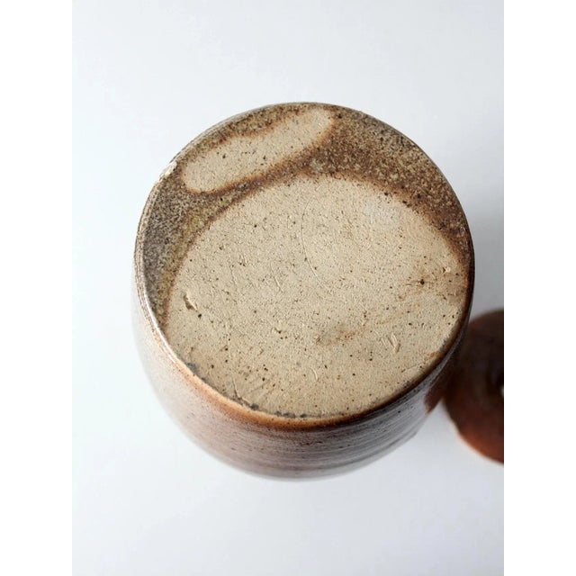 Vintage Studio Pottery Jug Vase For Sale - Image 9 of 13