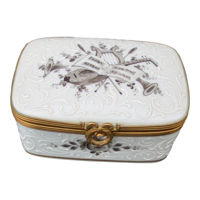 Limoge Porcelain Box for Bonwit Teller For Sale
