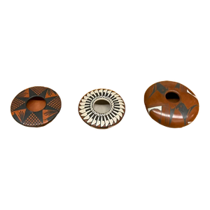 Set of 3 Signed Mata Ortiz Miniature Seed Jars - Julio Mora, Lourdes López, and Rosi Rodríguez