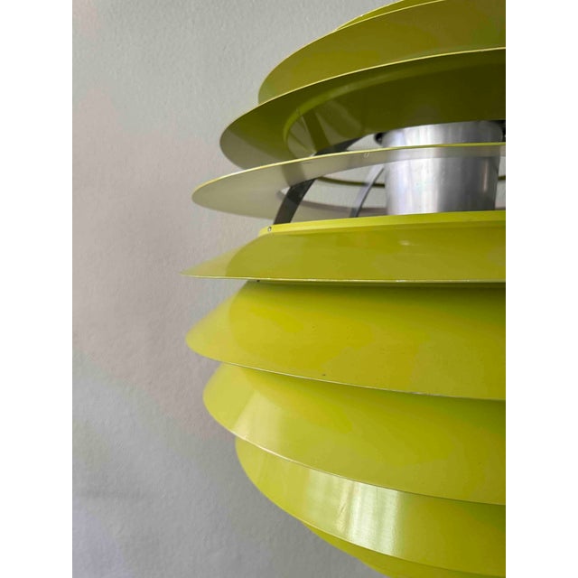 Danish Olive Green PH Louvre Pendant Light by Poul Henningsen for Louis Poulsen, 1960s For Sale - Image 13 of 18