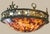 1980s Authentic Maitland-Smith Ornate Brass and Iron Empire Style Chandelier With a Penshell Inlaid Bowl For Sale - Image 14 of 17