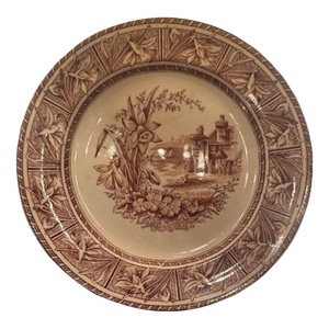 1882 W. H. Grindley ‘Daffodil’ Ironstone 7.5” Salad Plate