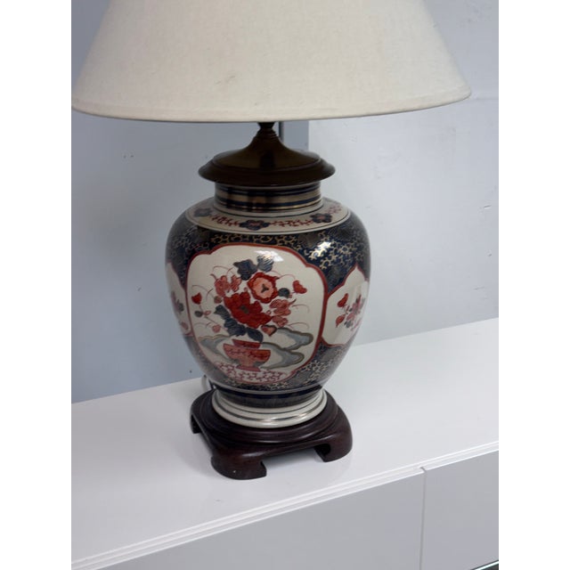 Circa 1980's Japanese Imari Table Lamp For Sale - Image 9 of 12