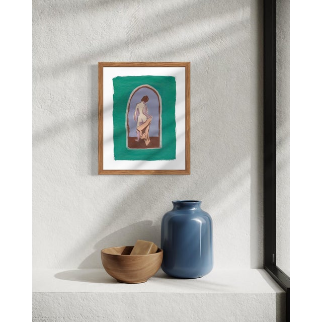 “bather” is a limited edition print. The painting was inspired by vintage photographs of women and the idea of the bather...