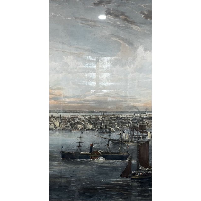 New York City 1855 Monumental Aquatint Jw Hill For Sale - Image 4 of 12