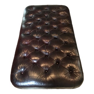 George Smith Classic Tufted Tobacco Ottoman For Sale