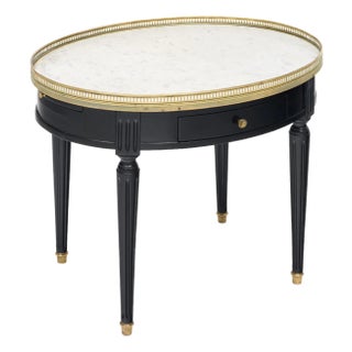 Classic, Louis XVI Oval Bouillotte Side Table, Circa 1920 For Sale