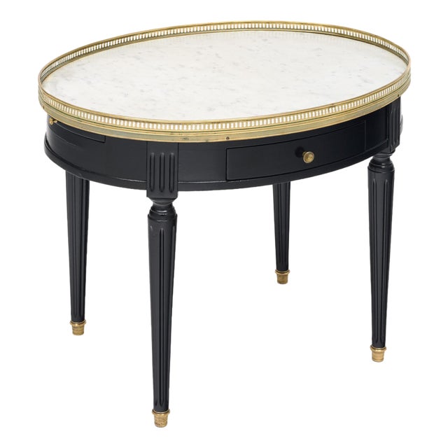 Classic, Louis XVI Oval Bouillotte Side Table, Circa 1920 For Sale