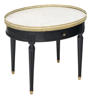 Classic, Louis XVI Oval Bouillotte Side Table, Circa 1920