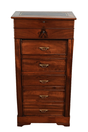 Early 19th Century Restoration Period Mahogany Cartonnier Desk with Drawers