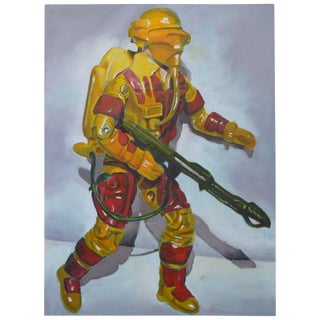 Oil on Canvas of a Toy Soldier For Sale