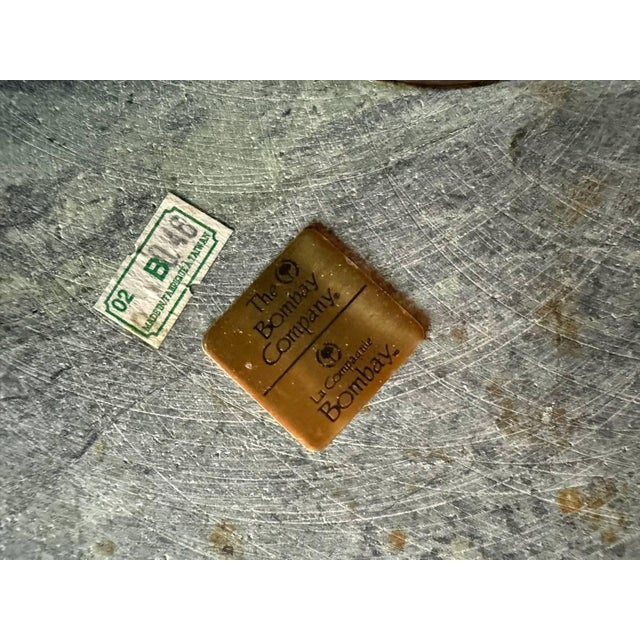 The Bombay Company Pedestal Base Marble Top Plant Stand For Sale - Image 10 of 11