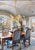 Contemporary Currey & Company Aviva Stanoff Sculptural Gold Leaf & Crystal Chandelier For Sale - Image 3 of 4