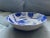 This Blue and White Bowl features an Exotic Bird hiding in Persimmon Tree. It is about 10 in in diameter and 2.5 in deep