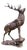 Stag Sculpture in Bronzed Aluminium For Sale