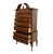 Late 20th Century American Drew Solid Cherry Traditional Queen Anne 38" Pediment Highboy Chest 76-292 / 76-293 For Sale - Image 5 of 12