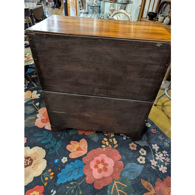 Antique Victorian - British Campaign Chest of Drawers Circa 1800s For Sale - Image 14 of 14