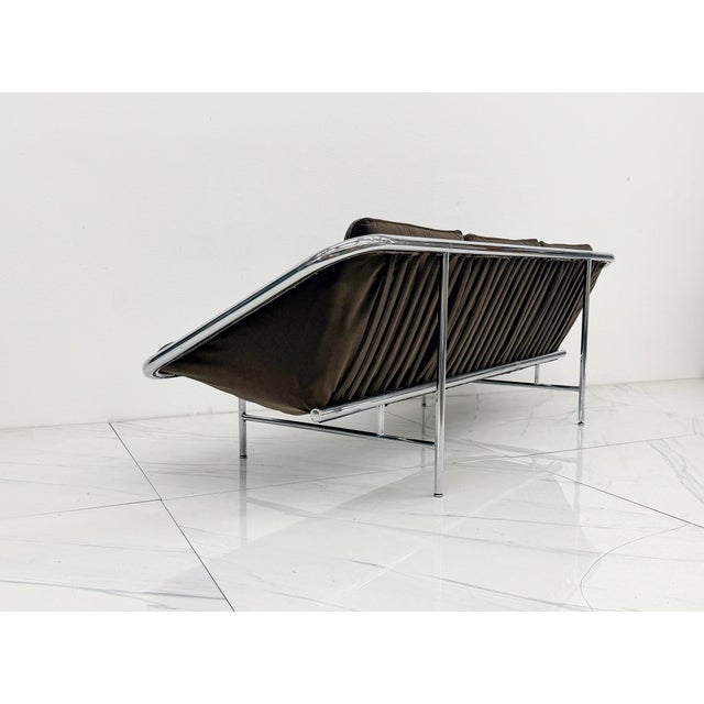 Rare George Nelson for Herman Miller Sling Sofa, Model 6832 in Rohleder Velvet For Sale In Los Angeles - Image 6 of 11